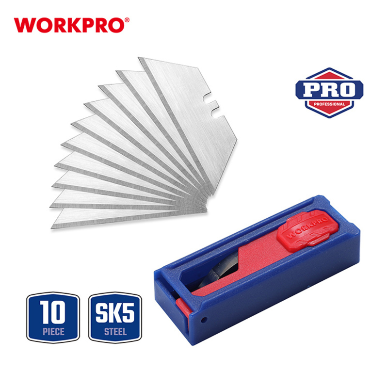 WORKPRO SK5 ใบมีดอเนกประสงค์ สำหรับงานหนัก 10 ชิ้น รุ่น WP213002